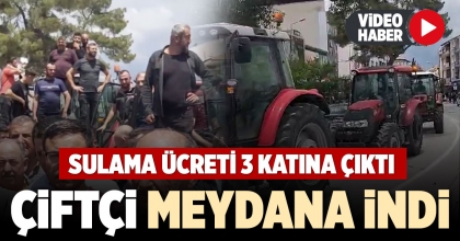 ÇİFTÇİ MEYDANA İNDİ