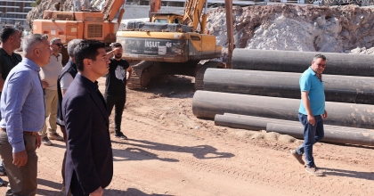 BAŞKAN ÜNLÜ,  SİNPAŞ’IN İNŞAATINI DENETLEDİ   
