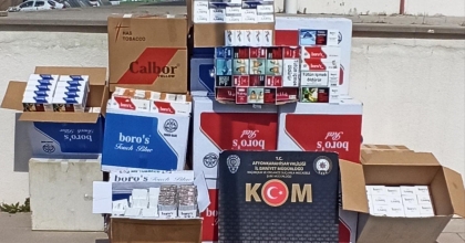 AFYONKARAHİSAR'DA KAÇAK SİGARA BASKINI