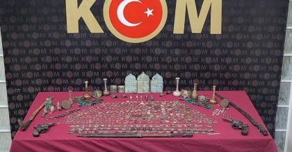 9 MİLYON 500 TL DEĞERİNDE TARİHİ ESER ELE GEÇİRİLDİ 