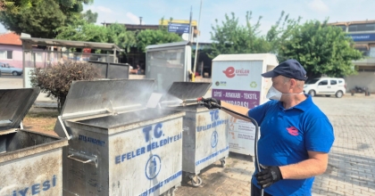 EFELER'DE İLAÇLAMA ÇALIŞMALARI ARALIKSIZ SÜRÜYOR   