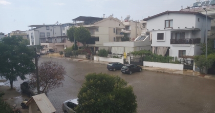 DİDİM’DE SAĞANAK YAĞIŞ ETKİLİ OLDU   