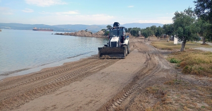 MİLAS SAHİLLERİ SEZONA HAZIRLANIYOR  