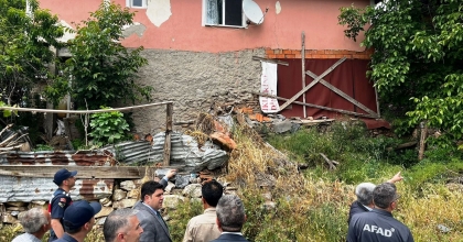 HEYELAN NEDENİYLE YIKILACAK BİNALAR YERİNDE İNCELENDİ   