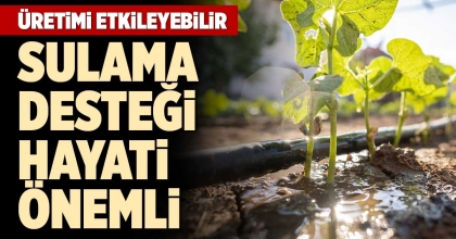 BAŞKAN TATIK: TARIMSAL SULAMAYA DESTEK DEVAM ETMELİ 