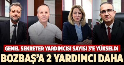 BOZBAŞ’A 2 YARDIMCI DAHA