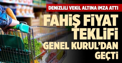 FAHİŞ FİYAT TEKLİFİ GENEL KURUL’DAN GEÇTİ