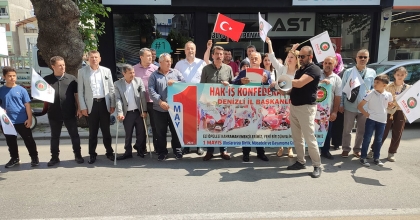 HAK-İŞ DENİZLİ ŞUBESİ 1 MAYIS'I KUTLADI