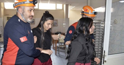 HASTANEDE HAP TATBİKATI YAPILDI  