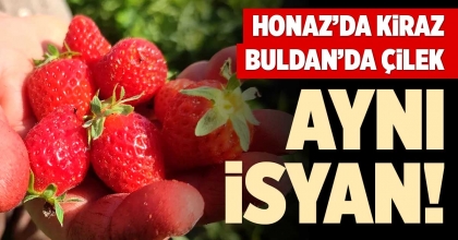 HONAZ’DA KİRAZ, BULDAN’DA ÇİLEK