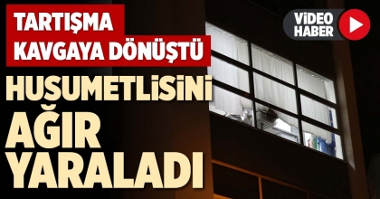 HUSUMETLİSİNİ AĞIR YARALADI