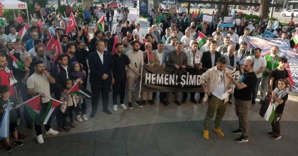 İSRAİL’İ PROTESTO ETTİLER