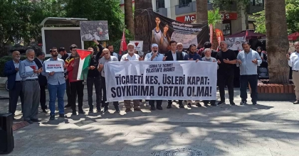 İSRAİL'İN REFAH'A SALDIRISI PROTESTO EDİLDİ