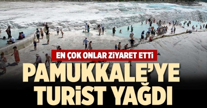 PAMUKKALE’YE TURİST YAĞDI