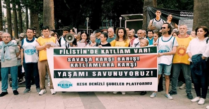 SENDİKALARDAN İSRAİL PROTESTOSU