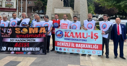 SOMA MADENCİLERİ ANILDI