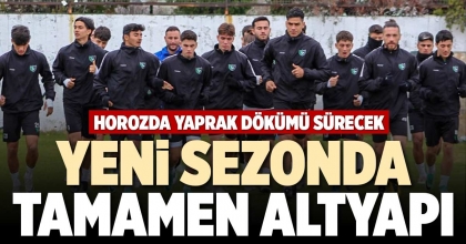 YENİ SEZONDA TAMAMEN ALTYAPI