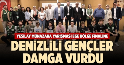 YEŞİLAY MÜNAZARA YARIŞMASI EGE BÖLGE FİNALİNE DENİZLİLİ GENÇLER DAMGA VURDU