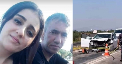  İZMİR'DEKİ TRAFİK KAZASINDA KARI-KOCA HAYATINI KAYBETTİ