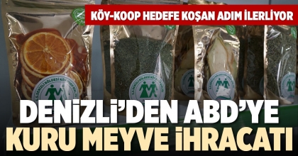 DENİZLİ’DEN ABD’YE KURU MEYVE İHRACATI