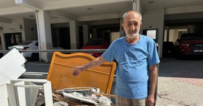 APARTMAN ÖNÜNDEKİ MOLOZLAR CİNAYETE SEBEP OLDU   