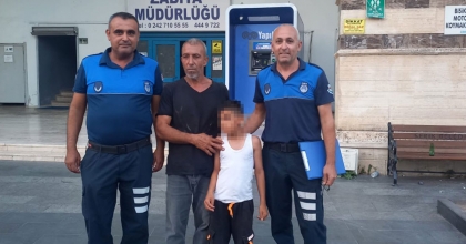 KAYBOLAN ÇOCUK ZABITA EKİPLERİ TARAFINDAN BULUNDU 