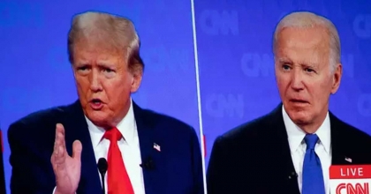 BIDEN-TRUMP DÜELLOSUNDA 'İLİŞKİYE GİRDİN-GİRMEDİM' TARTIŞMASI CANLI YAYINA DAMGA VURDU