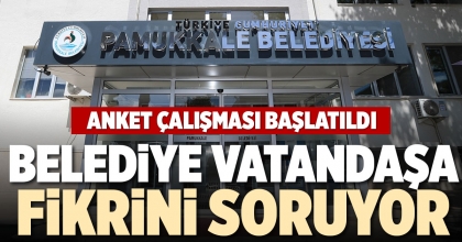 BELEDİYE VATANDAŞA FİKRİNİ SORUYOR
