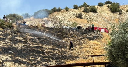 OTLUK ALANDA YANGIN ÇIKTI