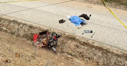 MOTOSİKLET ALT YOLA UÇTU, SÜRÜCÜ HAYATINI KAYBETTİ