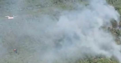 KÖPRÜLÜ KANYON MİLLİ PARKI'NDA YANGINA MÜDAHALE EDİLİYOR