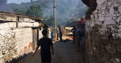 KOÇARLI’DAKİ YANGIN KONTROL ALTINA ALINDI   