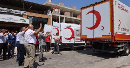 MUĞLALI ARICILARDAN GAZZE’YE 20 BİN 848 ŞİŞE ÇAM BALI BAĞIŞI