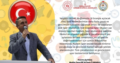 MUĞLA'DA YAZ DÖNEMİ SPOR KAYITLARI BAŞLADI  