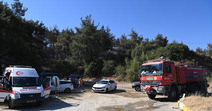 KUŞADASI'NDAKİ YANGIN BÜYÜK ÖLÇÜDE KONTROL ALTINA ALINDI  