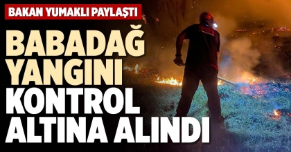 BABADAĞ YANGINI KONTROL ALTINA ALINDI