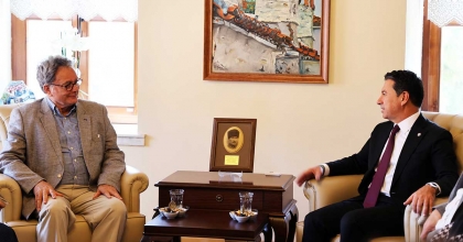 BAŞKAN ARAS’A  NİSYROS ADASI BELEDİYE BAŞKANINDAN ZİYARET  