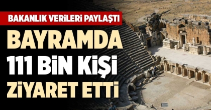 BAYRAMDA 111 BİN KİŞİ  HİERAPOLİS'İ ZİYARET ETTİ
