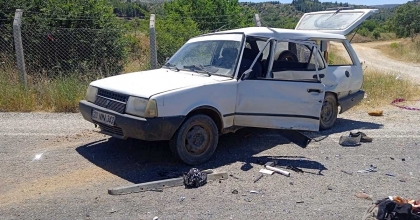 ÇAL’DA KAZA: 6 YARALI