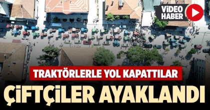 ÇAL'DA ÇİFTÇİLER AYAKLANDI