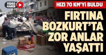FIRTINA BOZKURT’TA ZOR ANLAR YAŞATTI