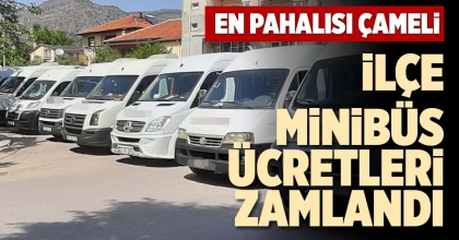 İLÇE MİNİBÜS ÜCRETLERİ ZAMLANDI