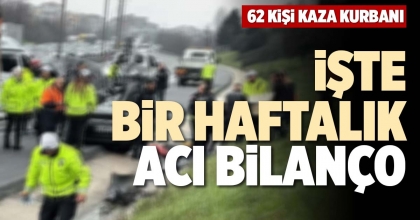 İŞTE BİR HAFTALIK ACI BİLANÇO