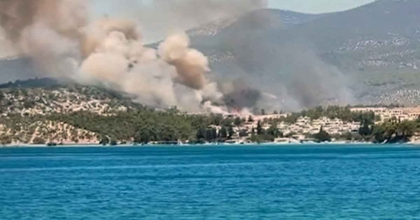 MİLAS’TA ORMAN YANGINI  