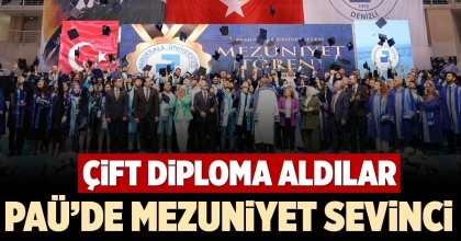 PAÜ’DE MEZUNİYET SEVİNCİ