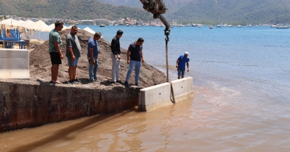 KETENCİ DERESİ'NE BETON BARİYER 