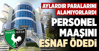 PERSONEL MAAŞINI ESNAF ÖDEDİ