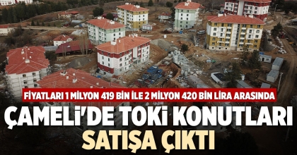 ÇAMELİ'DE TOKİ KONUTLARI SATIŞA ÇIKTI