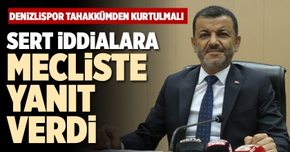 SERT İDDİALARA MECLİSTE YANIT VERDİ