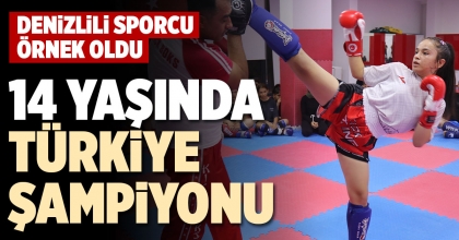 14 YAŞINDA TÜRKİYE ŞAMPİYONU